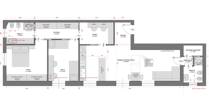Progetto di ristrutturazione di una villa a Villasimius